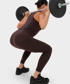Espresso Brown Power 7/8 Workout Leggings