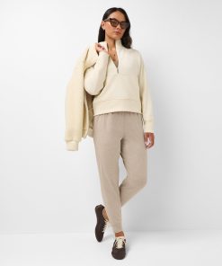 Taupe Beige Marl Glow Studio Track Pants