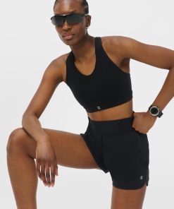 Black Running Shell Shorts