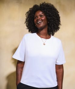 White Elevated Cotton Boxy Tee
